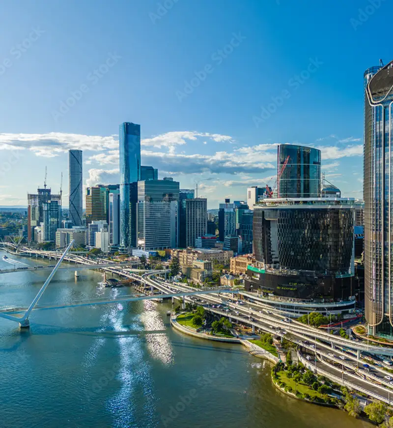 Brisbane city skyline and river — courier Brisbane to Coast services by City2Coast Couriers